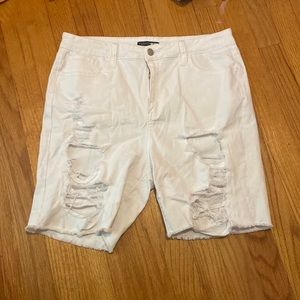 White Fashion Nova Shorts